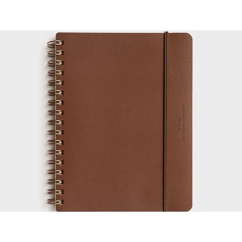 Grain Notebook - B6 - Brown