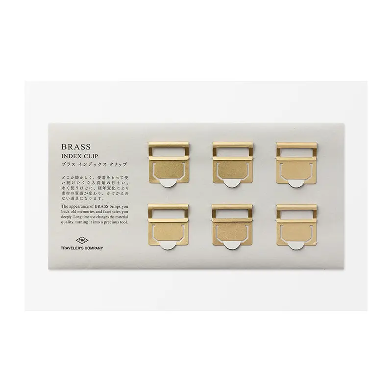 TRAVELER's Brass Index Clips