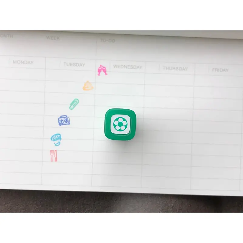 FriXion Erasable Stamp - Green - Soccer