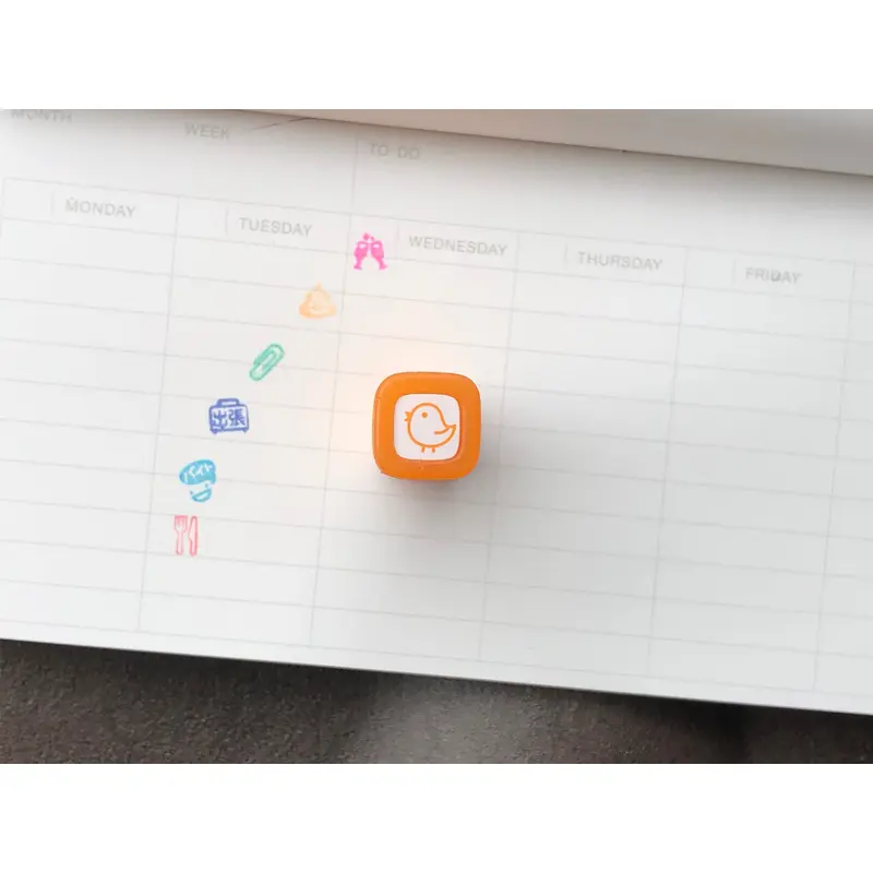 FriXion Erasable Stamp - Orange - Chicken