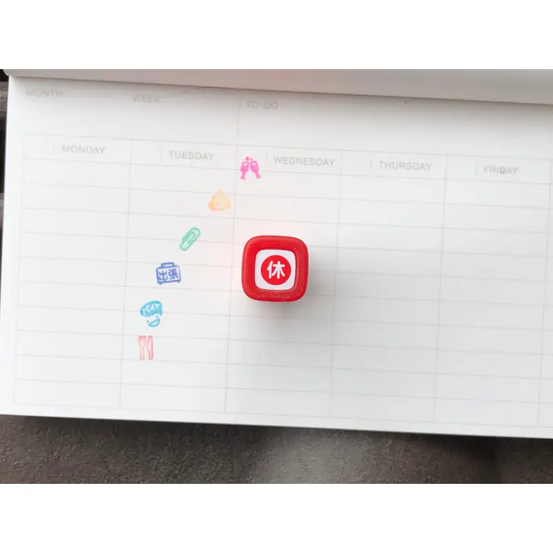 FriXion Erasable Stamp - Red - Day Off