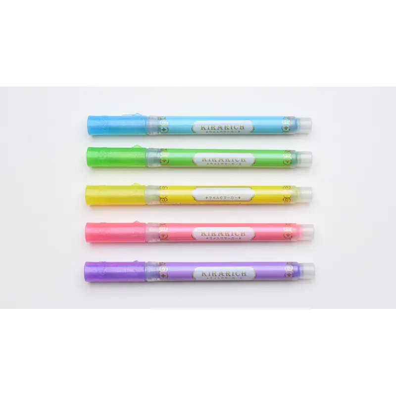 Zebra Glitter Highlighter, Kirarich, Pack of 5