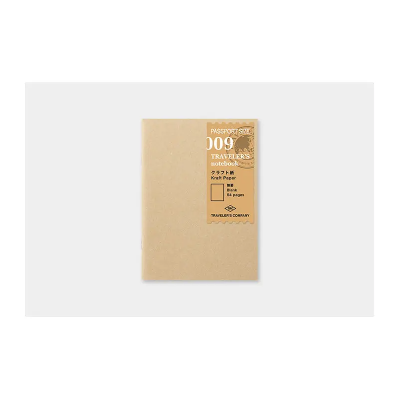 TRAVELER's Passport Size Refill - Kraft Paper - 009