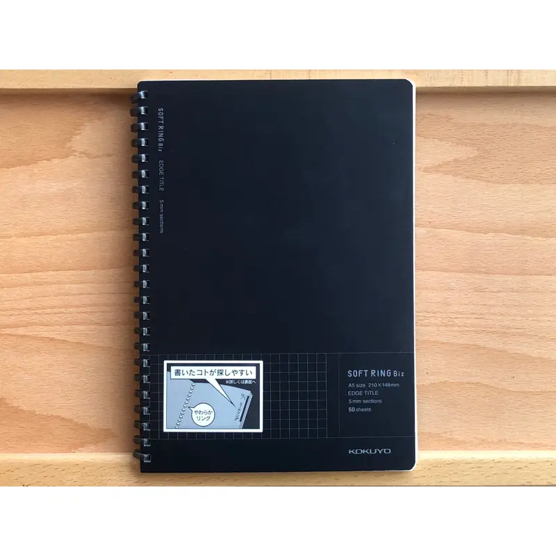Kokuyo Soft Ring Biz Notebook - Grid - A5