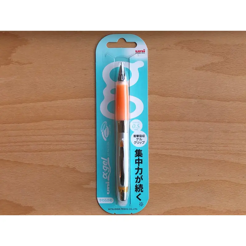 Alpha Gel Shaker Mechanical Pencil - Orange Grip - 0.5mm