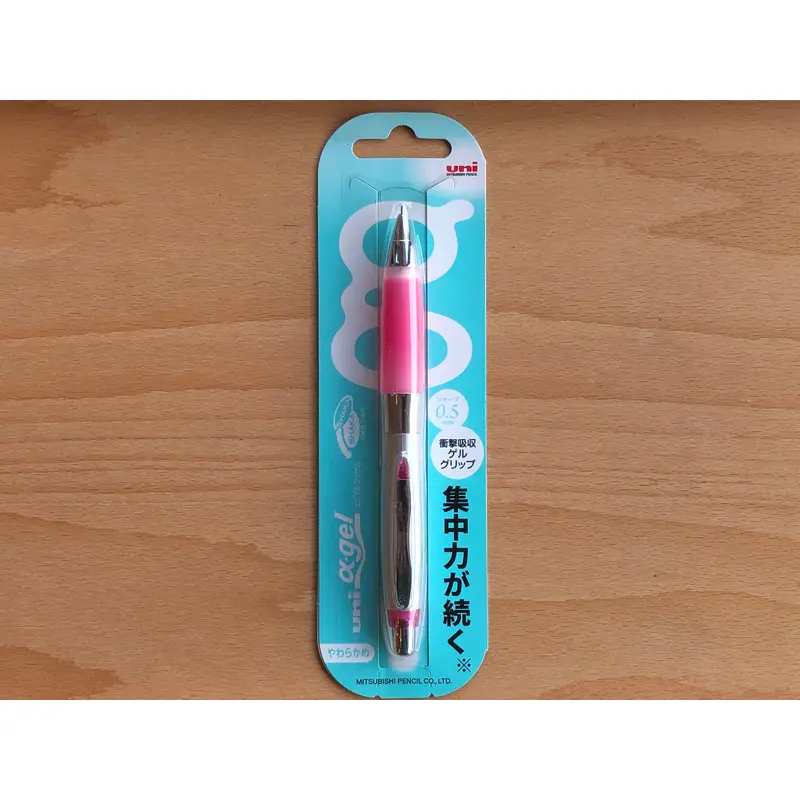 Alpha Gel Shaker Mechanical Pencil - Pink Grip - 0.5mm