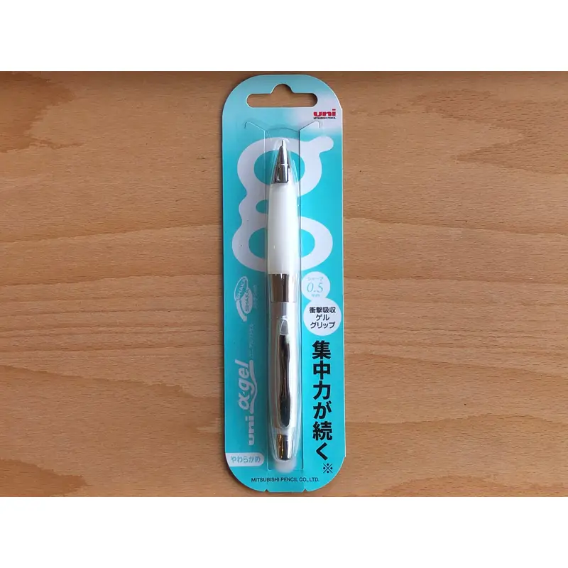 Alpha Gel Shaker Mechanical Pencil - White Grip - 0.5mm