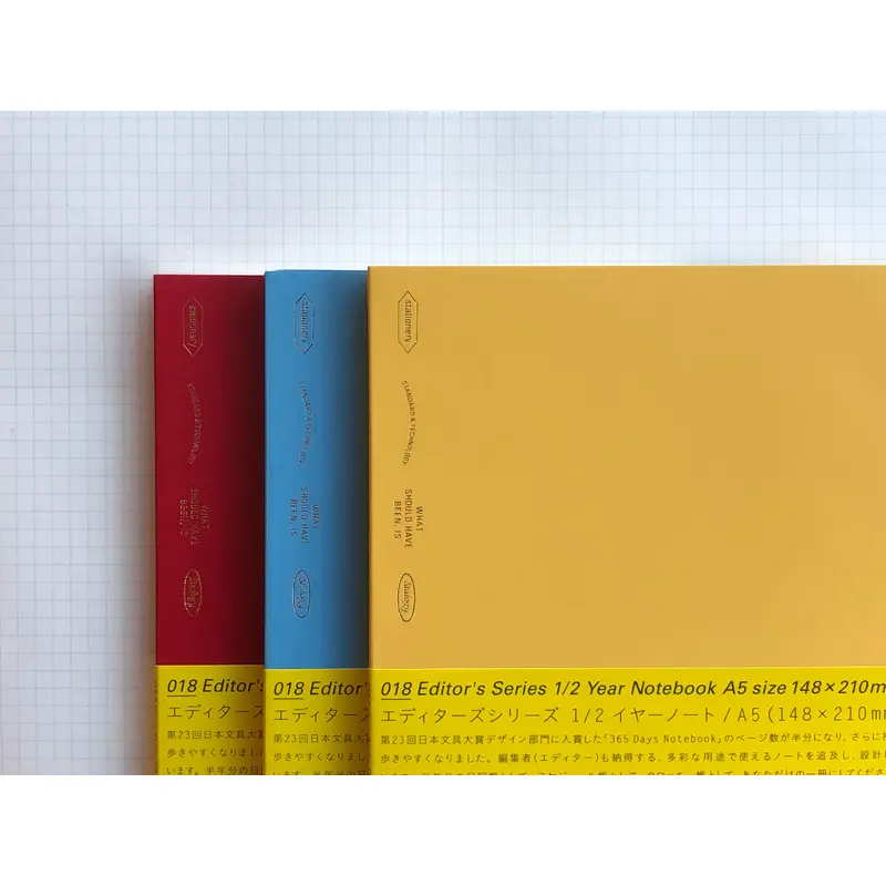 Stalogy Editor's Series 1/2 Year Notebook - A5 - Colors