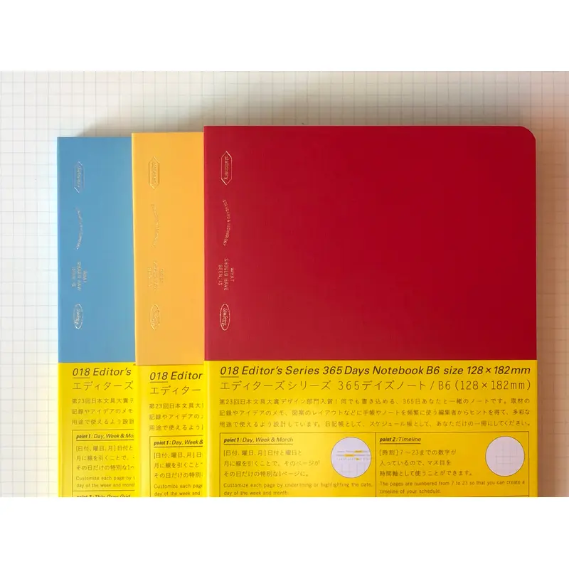 Stalogy Editor's Series 365Days Notebook - B6 - Colors