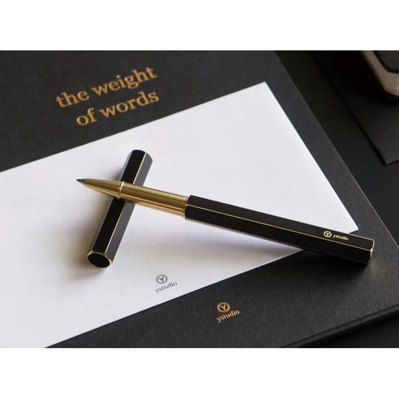 ystudio Brassing rollerball pen