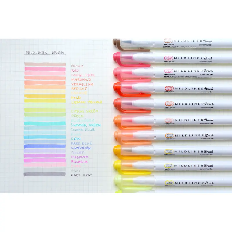 Zebra Mildliner Brush