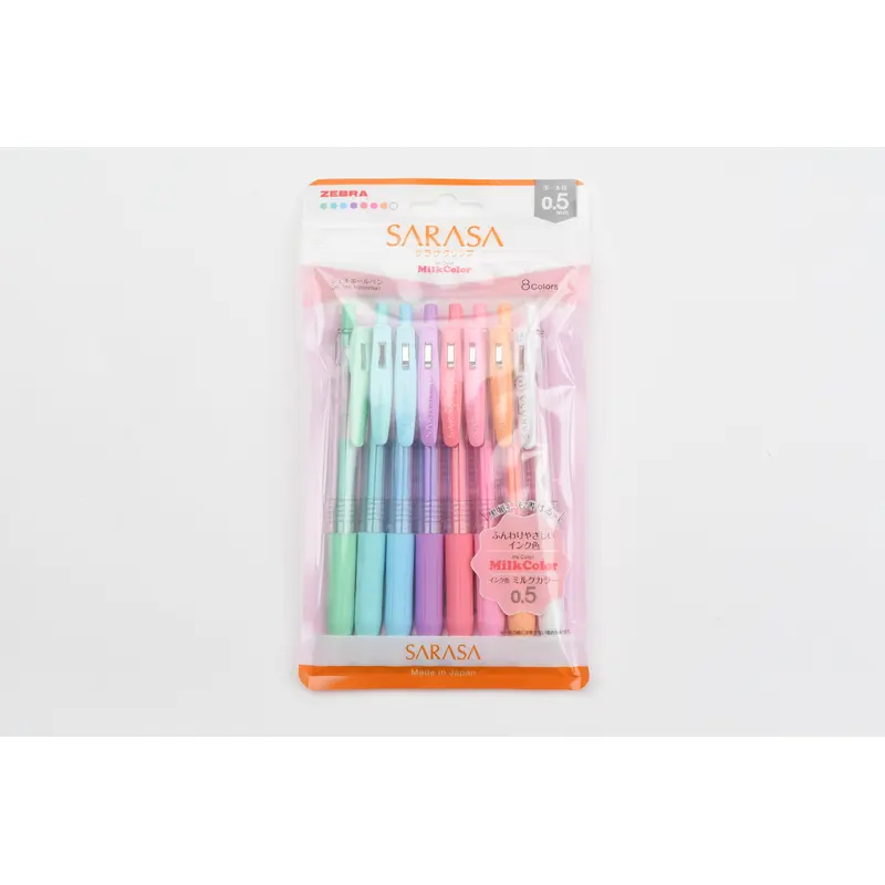 Zebra SARASA Clip Milk Color - 0.5mm - Set of 8