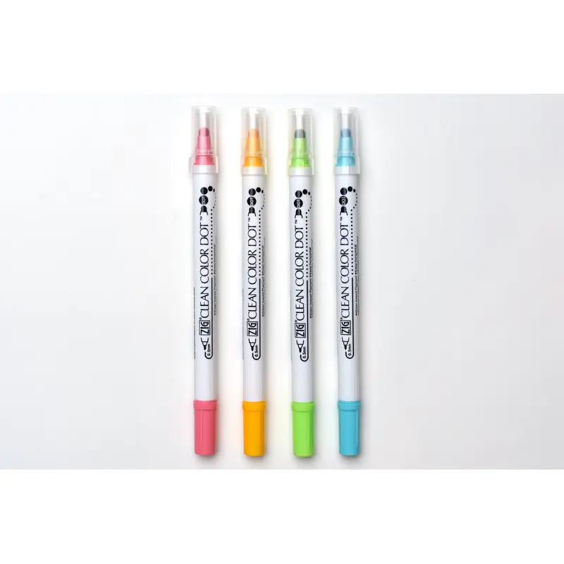 Kuretake ZIG Clean Color Dot Marker - 4 Color Set