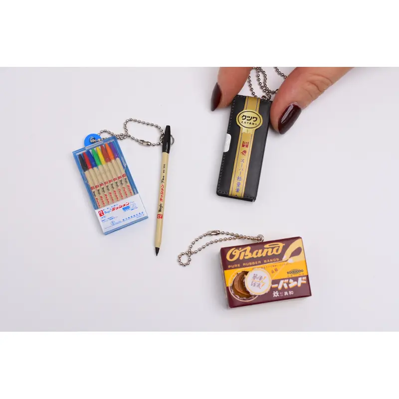 Miniature Stationery Supplies Keychain - 4th Season