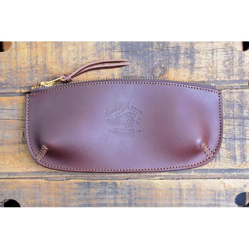 The Superior Labor Leather Pen Case - Dark Brown