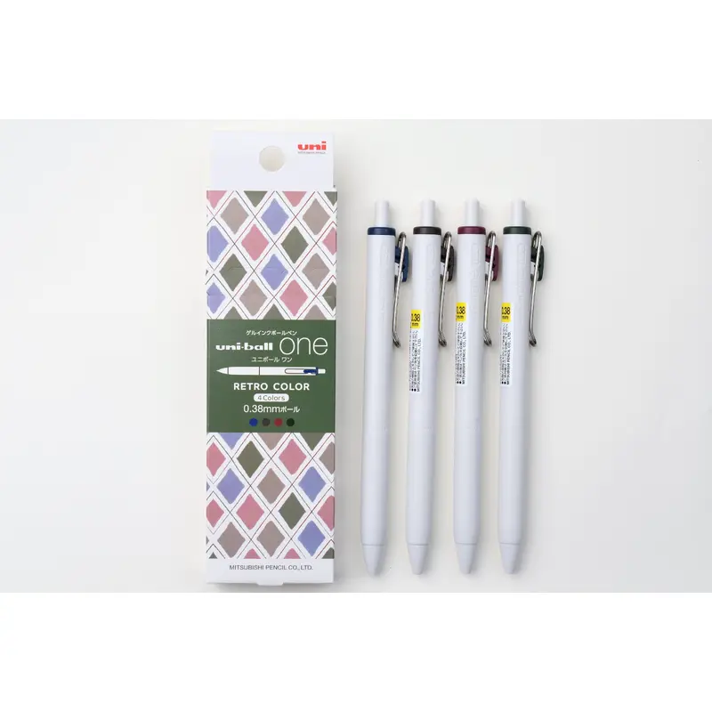 Uni-ball One - Retro Color - 0.38mm - Set of 4