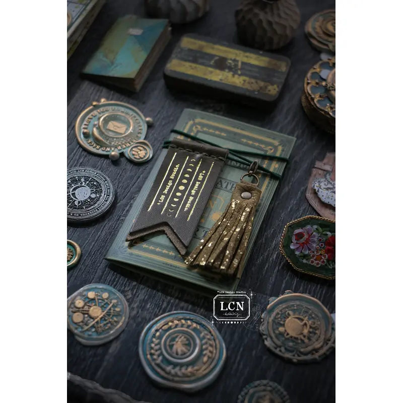 LCN x Ample Leather - Time - Handmade Leather Mini Pennant & Tassel Set