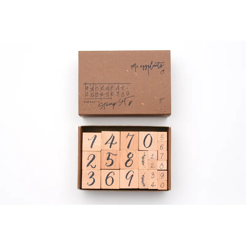 Mr. Eggplants Editor's Stamp Set - Numbers