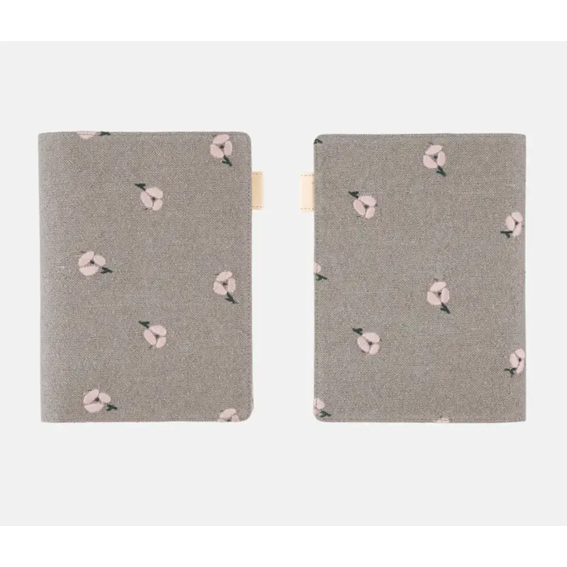 Hobonichi 5-Year Techo Cover - A5 - min perhonen: ohayo (Gray)
