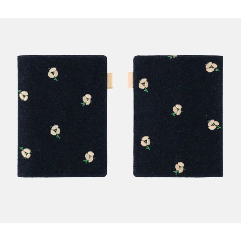 Hobonichi 5-Year Techo Cover - A5 - min perhonen: ohayo (Navy)