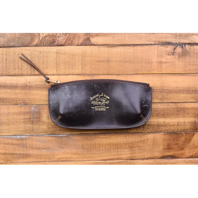 The Superior Labor Bridle Leather - Pen Case - Dark Brown