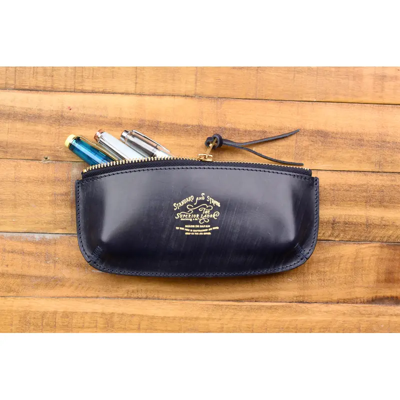 The Superior Labor Bridle Leather - Pen Case - Navy