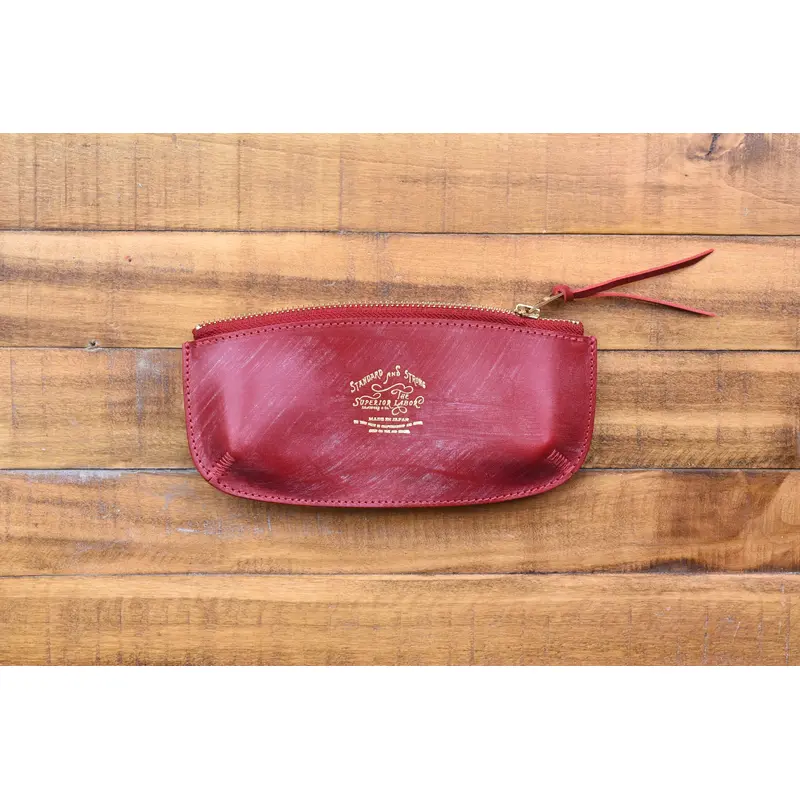 The Superior Labor Bridle Leather - Pen Case - Red