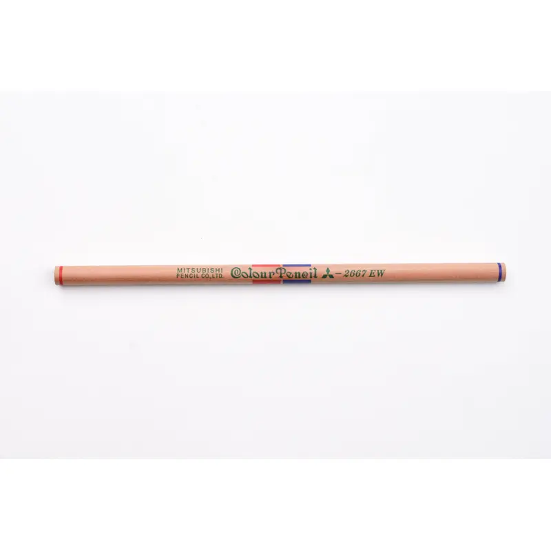 Mitsubishi Vermilion and Prussian Blue EW - Recycled Pencil