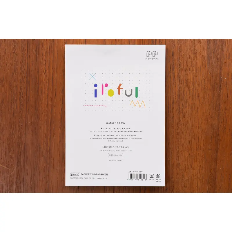Sakae TP Iroful Loose Leaf Paper - A5 - Dot Grid
