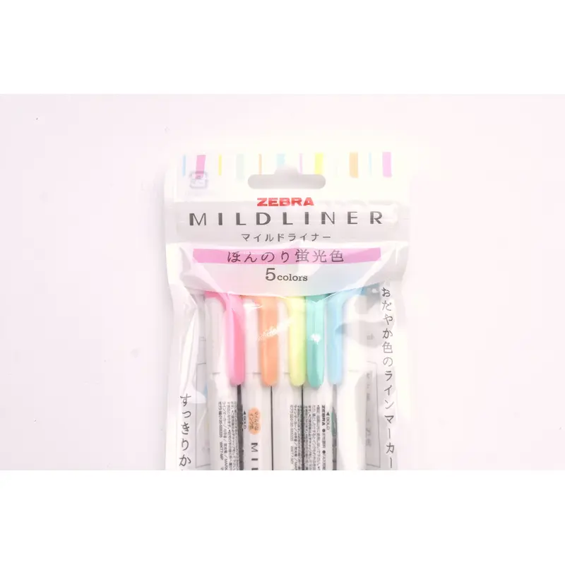 Zebra Mildliner Highlighter 5 Color Set