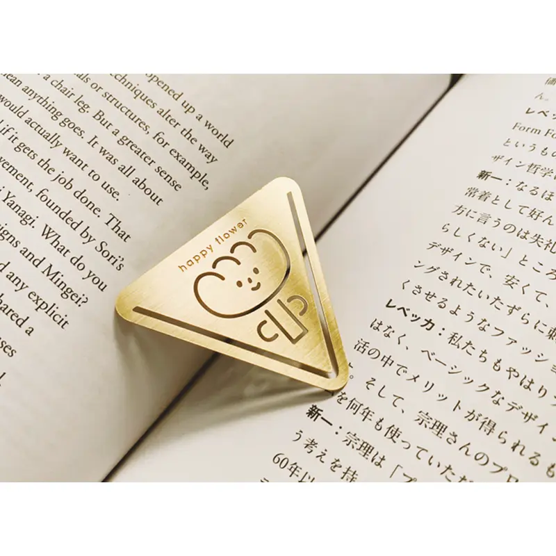 Yohand Studio Brass Bookmark - Flower