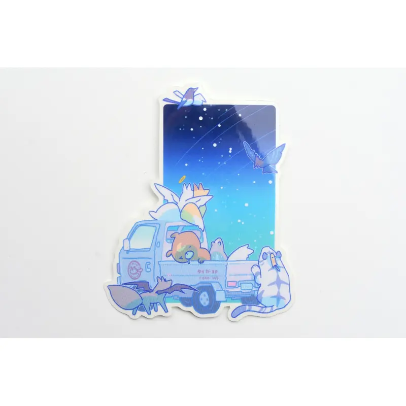 Ameruu Sticker - Kei Truck: Night
