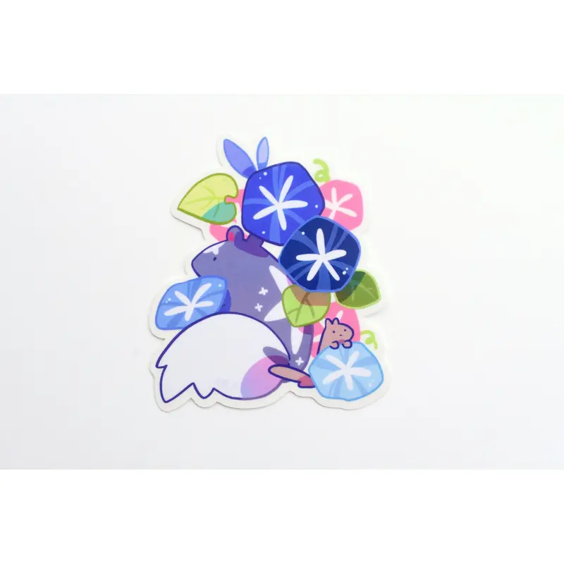 Ameruu Sticker - Morning Glory Satellite Skunk & friend