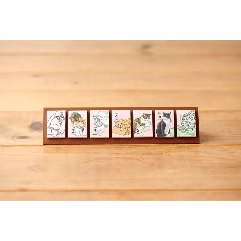 Himekuri Sticky Calendar 2024 - Cat