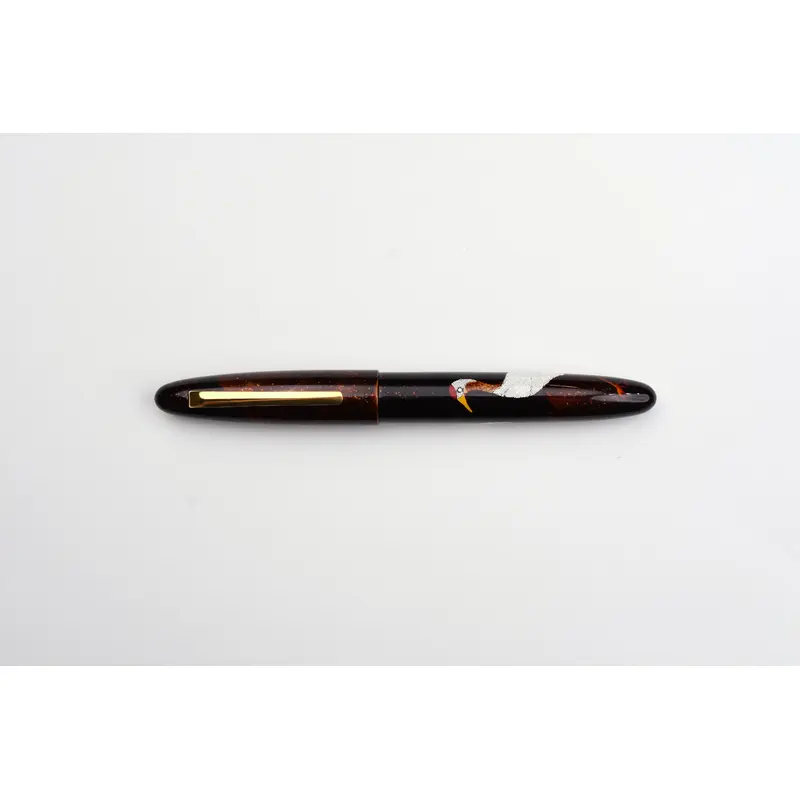 Taccia Miyabi Maki-e Fountain Pen - Dancing Crane - Limited Edition