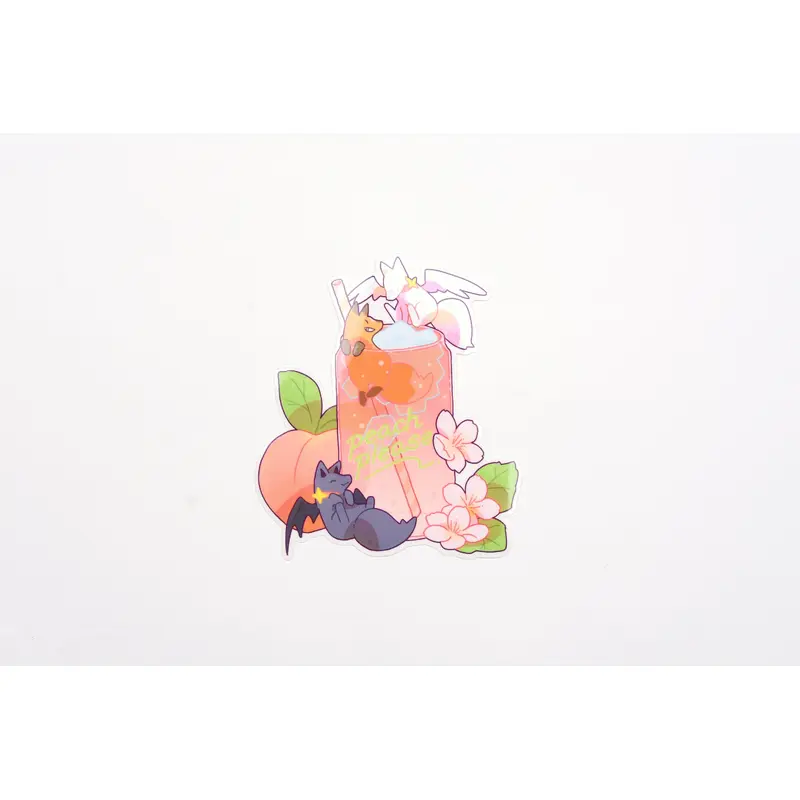 Ameruu Sticker - Peach Please Soda