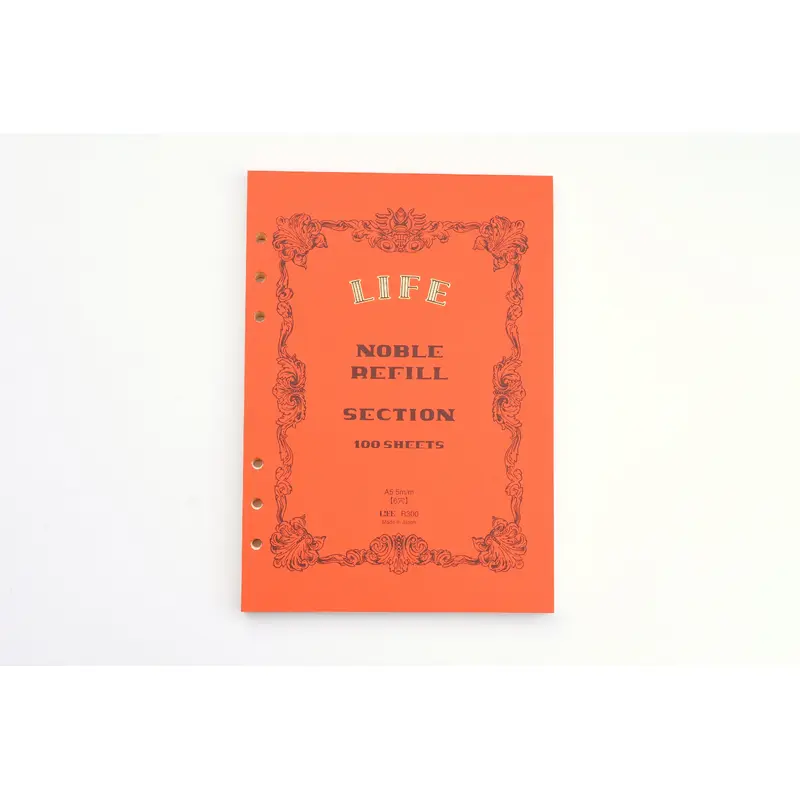 Life Noble Note - A5 Ringed Refill - Section