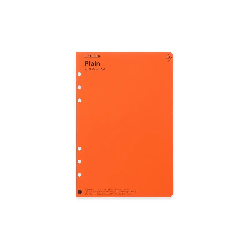 PLOTTER Refill Memo Pad - A5 Size