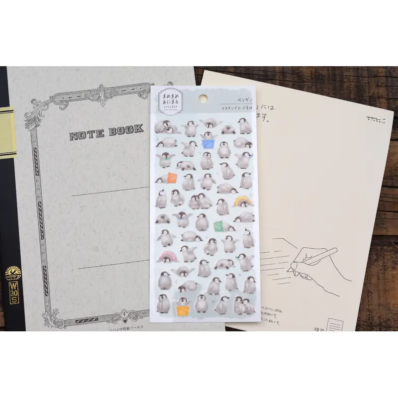 Chunky Animals Washi Stickers - Penguin