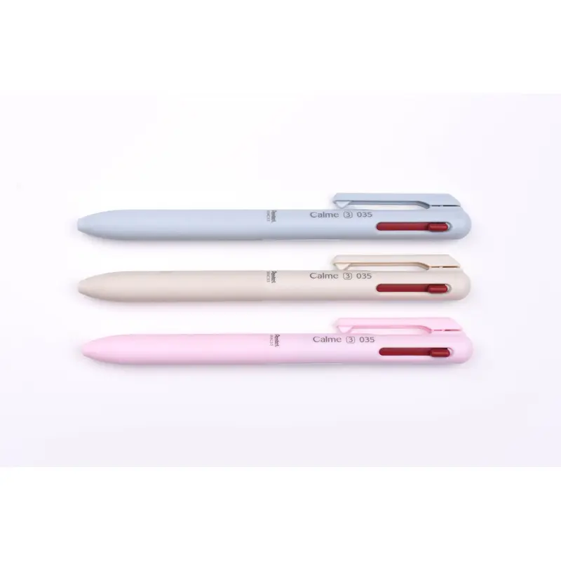 Pentel Calme 3 Colors Ballpoint Pen - 0.35mm