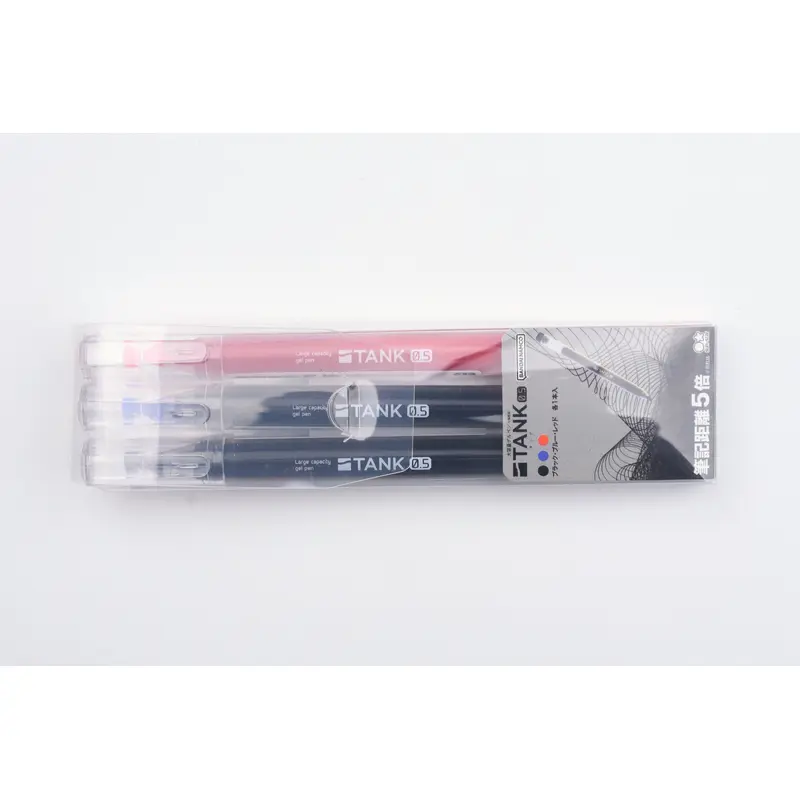 Sun-Star TANK Large Capacity Gel Pen - 3 Color Set