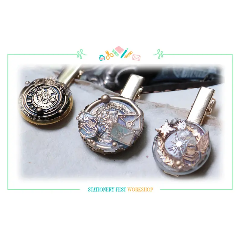 Stationery Fest Workshop - Making Wax Seal Journal Clips with Lin Chia Ning - August 8 - 11am