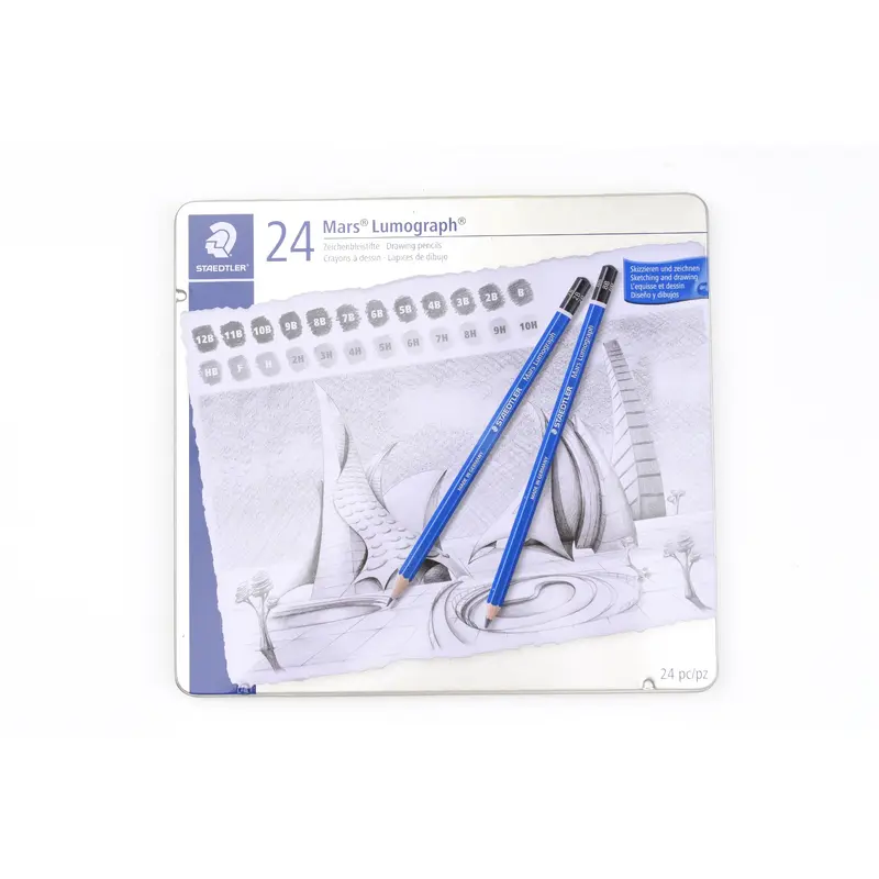 Staedtler Mars Lumograph 100 - Drawing Pencil - Set of 24