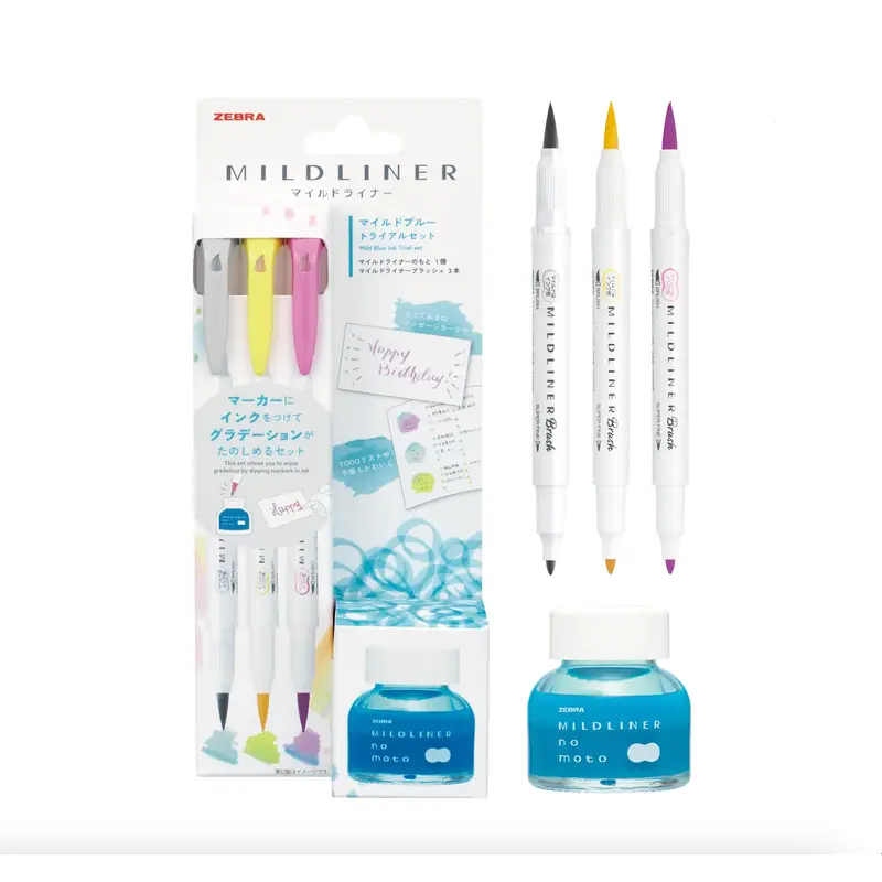 Zebra Mildliner no moto Ink - Starter Set