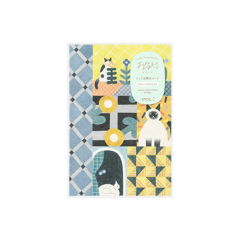 Yuru Log Notebook - Cat - B6