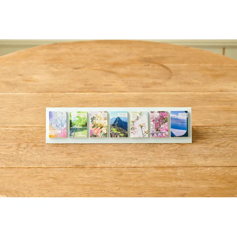 Himekuri Sticky Calendar 2025 - Travel and Flowers