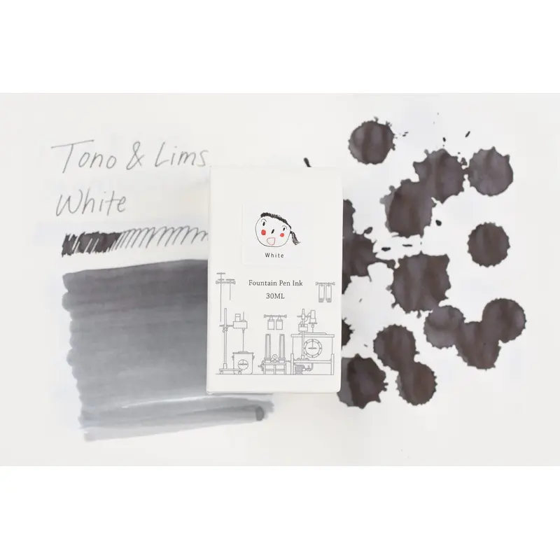 Tono & Lims Ink Bottle - Friendship - White- 30ml