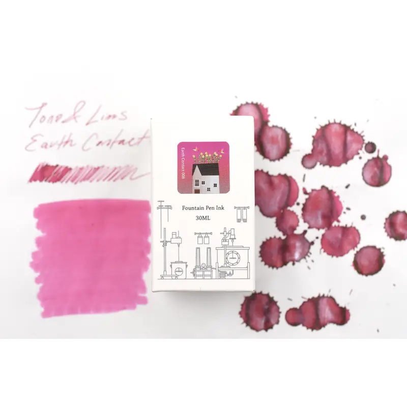 Tono & Lims Ink Bottle - Earth Contact - 008 Padparadscha Sapphire - 30ml