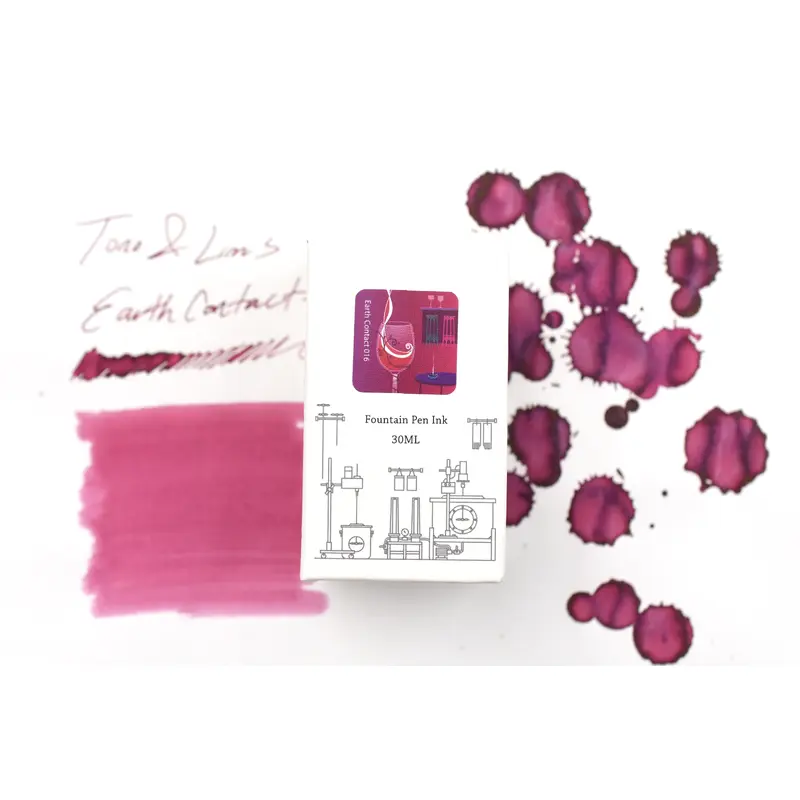 Tono & Lims Ink Bottle - Earth Contact - 016 Rhodolite Garnet - 30ml