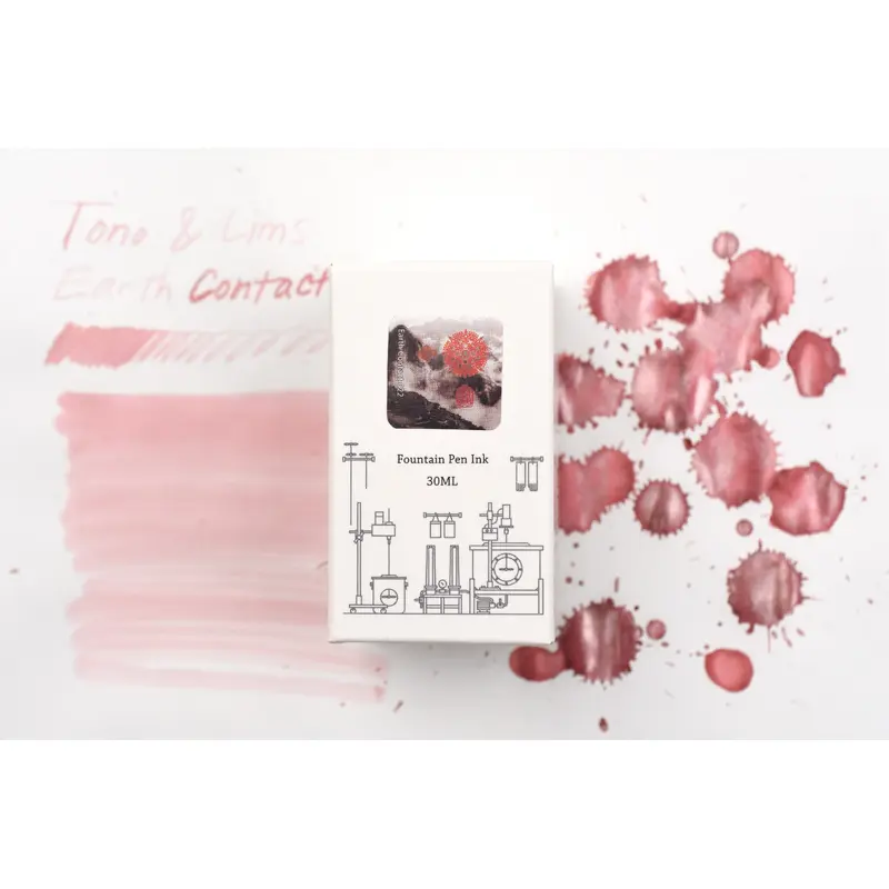Tono & Lims Ink Bottle - Earth Contact - 022 Rhodochrosite - 30ml